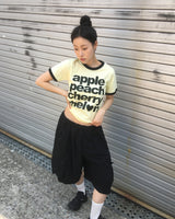 ビュー レタリング リンガー ショートスリーブ Tシャツ