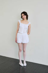  CUDDLY BALLOON SKIRT PANTS / WHITE
