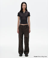 BUTTON-UP COLLAR KNIT