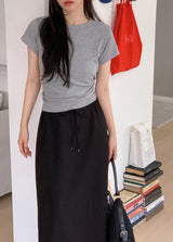 HT ベーシックラウンドショートスリーブTシャツ (6color)