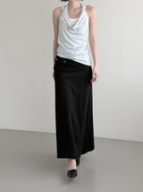 Rimb Minimal Ribbed Sleeveless Top