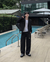 ルミバックバンディングワイドスラックス