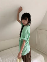 [unisex] ミュグ オーバーフィット プリンティング ショート スリーブ ティー