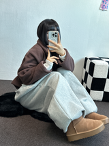 シープファーセミクロッピードトッポッキコート🤎🤍🧸4カラー
