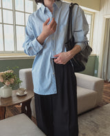 デイブストライプオーバーフィットシャツ