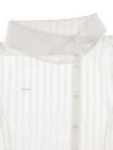 ドレープカラー ブラウス (WHITE)