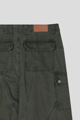 Flat Cargo Washed Pants