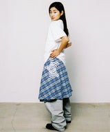 Check Twister Star Skirt - Blue
