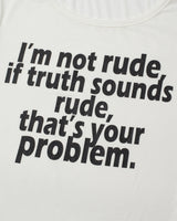 RUDE ハーフスリーブTシャツ(WHITE)