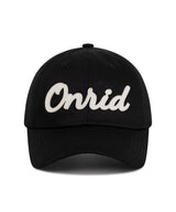 Applique Twill Logo Ball Cap - Black