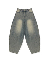 Clear Balloon Denim Pants