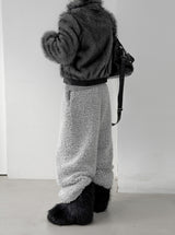 Wolf Two-Tone Leather Fur Jumper