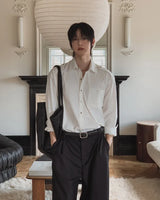 ソバン エポーレット クロップ ロングスリーブ シャツ