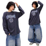 オーバーサイズヴィンテージミシガンロングスリーブTシャツ