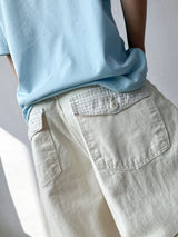Back Check Pocket Cotton Balloon Fit Pants 5color