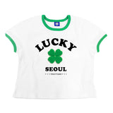 ラッキーソウルクロップTシャツ White