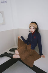 Real Button Embroidered Knit Cardigan