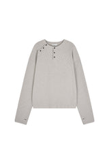 トフィヘンリーネック長袖Tシャツ