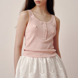 Beads Lip Sleeveless (Pink)