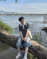 Pale Gracy Bermuda Denim