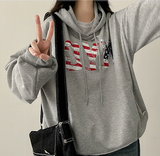 Enwa NYC Stars and Stripes Boxy Fit Hoodie