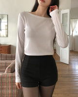 [U-BASIC] Glee Basic Brushed Boat Neck Long Sleeve