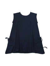 ピンタックワッフルフレアドレス / navy