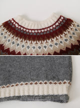 #HGノルディックロングスリーブニット (2color)
