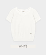 [MADE] New oven V-neck linen short sleeve knit