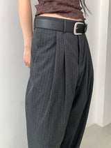 STRIPE TWILL BALLOON SLACKS (2C)