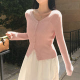 [MADE] Water, V-neck slim cardigan