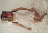 rirri Summer New Arrival Lace Trim Bow Accent Princess A-Line Slimming Short Dress
