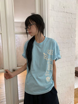 [unisex] キライ プリンティング ルーズフィット ショート スリーブ ティー