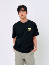 ラビットTシャツ_ブラック/イエロー