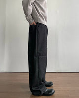 Obi Button Denim Pants