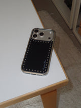 round dot mirror bumper case + magsafe [black]