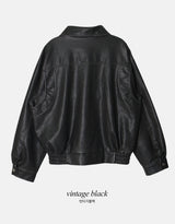 #LV ビンテージブラックレザージャケット
