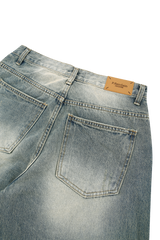 ウォッシングリップデニムパンツ