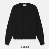 Flat Damage Knit Cardigan