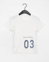 Canine Slim Fit Number Printed Short-Sleeved T-Shirt