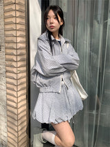 ライトチェックブルゾン (2C)