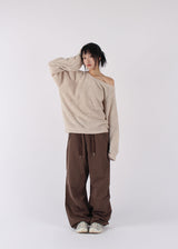 PUFFY CUTOUT KNIT