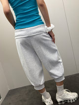 Teenager Capri Jogger Number Patch Jogger Pants 3color