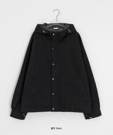 [unisex] カランヌカラーフードミリタリージャケット