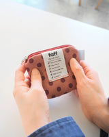faff ポーチ ミニ ドットピンク