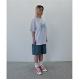 リボンロゴTシャツ - LIGHT GRAY
