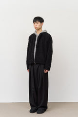 Vピンタックワイドパンツ