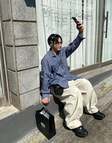 スモールチェックシャツ