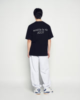 25FW ボーダーラインベーシックロゴショートスリーブTシャツ ブラック