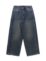 Beldin Pintuck Wide Denim Pants S M L (2 Colors)